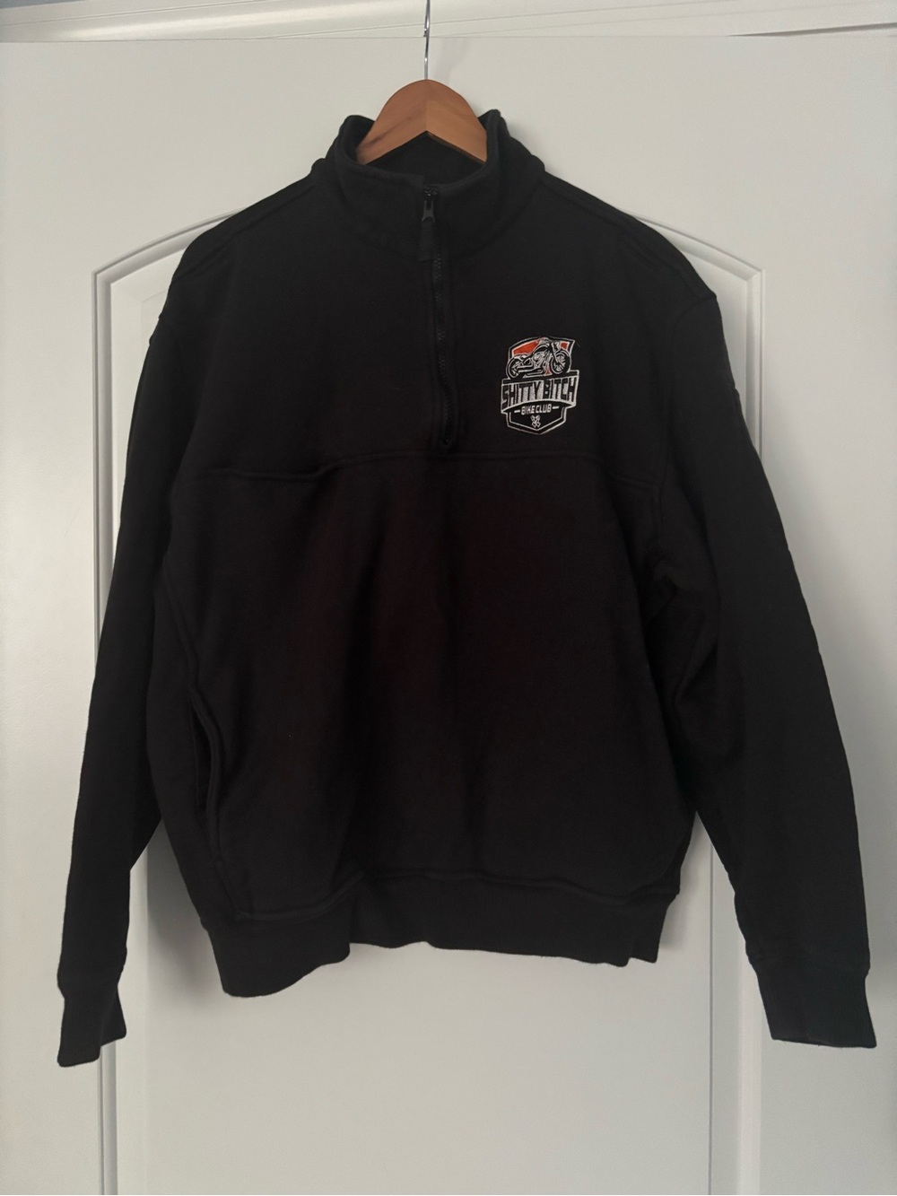 5.11 Tactical 1/4 Zip Job Shirt Bike Club Custom Embroidered Black